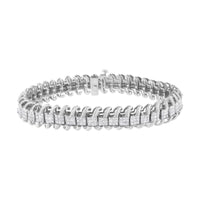 14K White Gold 5.0 Cttw Princess Cut Diamond 7