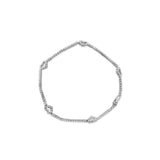 14K White Gold 1 1/2 Cttw Diamond Heart Station Strand Bracelet (H-I Color, I1-I2 Clarity) - 7.5 Inches-3 thumbnail 4