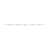 14K White Gold 1 1/2 Cttw Diamond Heart Station Strand Bracelet (H-I Color, I1-I2 Clarity) - 7.5 Inches-4 thumbnail 5