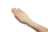 14K White Gold 1 1/2 Cttw Diamond Heart Station Strand Bracelet (H-I Color, I1-I2 Clarity) - 7.5 Inches-2 thumbnail 3