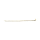 10K Yellow Gold 1.0 Cttw Round Diamond Pave Link Bracelet-4 thumbnail 5