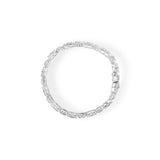 10K White Gold Round and Baguette Cut Diamond Bracelet (2.00 cttw, H-I Color, I2-I3 Clarity)-3 thumbnail 4