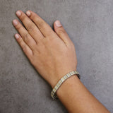 14K Yellow Gold Round and Baguette-Cut Diamond Bracelet (5.50 cttw, H-I Color, I1-I2 Clarity)-2 thumbnail 3