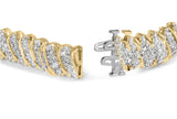 10K Yellow Gold 3.0 Cttw Diamond S-Link Bracelet-1 thumbnail 2