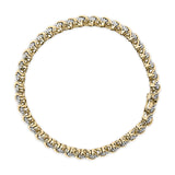 10K Yellow Gold 3.0 Cttw Diamond S-Link Bracelet-3 thumbnail 4
