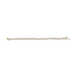10K Yellow Gold 2.00 Cttw Round Cut Diamond 'S' Cluster Bracelet (J-K Color, I1-I2 Clarity)-4 thumbnail 5