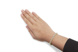 10K Yellow Gold 2.00 Cttw Round Cut Diamond 'S' Cluster Bracelet (J-K Color, I1-I2 Clarity)-2 thumbnail 3