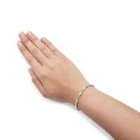 10K Two-Tone Gold 2.0 Cttw Baguette Diamond Channel Link Bracelet