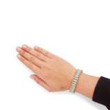 10K Yellow Gold 4.00 Cttw Pave Diamond Classic Link 7