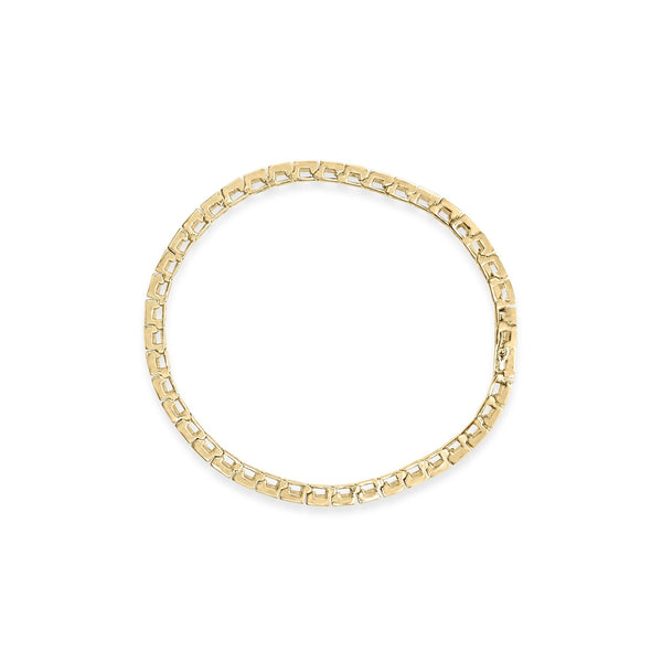 10K Yellow Gold 4.00 Cttw Channel Set Round Diamond Tennis 7