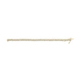 10K Yellow Gold 3 cttw Round-Cut Diamond Spiral Link 7.50