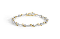 10K Yellow and White Gold 2.00 Cttw Diamond 