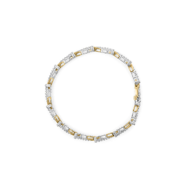 10K Yellow and White Gold 2.00 Cttw Diamond 