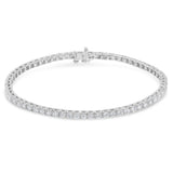 IGI Certified Diamond 14K White Gold Classic 7” Tennis Bracelet - Choice of Carat Weights-1 thumbnail 2