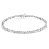 IGI Certified Diamond 14K White Gold Classic 7” Tennis Bracelet - Choice of Carat Weights-1 thumbnail 2