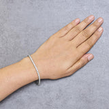IGI Certified Diamond 14K White Gold Classic 7” Tennis Bracelet - Choice of Carat Weights-4 thumbnail 5