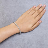 IGI Certified Diamond 14K White Gold Classic 7” Tennis Bracelet - Choice of Carat Weights-3 thumbnail 4