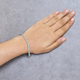 IGI Certified Diamond 14K White Gold Classic 7” Tennis Bracelet - Choice of Carat Weights-4 thumbnail 5