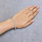 IGI Certified Diamond 14K White Gold Classic 7” Tennis Bracelet - Choice of Carat Weights-2 thumbnail 3