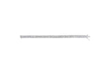 14K White Gold 5.00 Cttw Invisible Set Princess-Cut Diamond Belt and Buckle Tennis 7