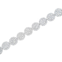 14K White Gold 3-3/4 Cttw Round-Brilliant Cut Diamond 7-1/4