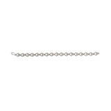 10K Rose and White Gold 1/4 Cttw Diamond Infinity Loop and Swirl Link Bracelet-3 thumbnail 4