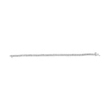 10K White Gold 1/2 Cttw Real Diamond Illusion-Set Miracle Plate Tennis Bracelet (I-J Color, SI2-I1 Clarity) - Size 7.5