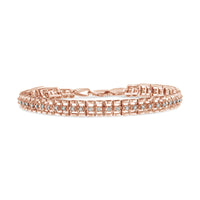 .925 Sterling Silver Diamond Double-Link 7