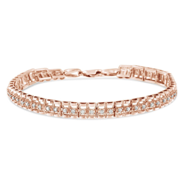 .925 Sterling Silver Diamond Double-Link 7