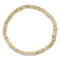 14K Yellow Gold 4.00 Cttw Diamond Triangle Link Tennis Bracelet (H-I Color, I1-I2 Clarity) - 7