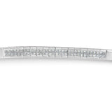14K White Gold Princess Cut Diamond Bracelet (1.00 cttw, H-I Color, SI1-SI2 Clarity)-1 thumbnail 2