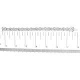 14K White Gold 8 1/5 Cttw Diamond Geometric Twisted Link Bracelet-4 thumbnail 5