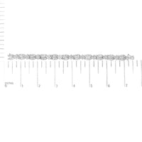 14K White Gold 8 5/8ct Cttw Princess and Baguette Diamond Geometric Twist Link Bracelet (G-H Color, VS1-VS2 Clarity) - 7