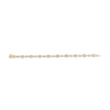 14K Yellow Gold 6 3/4 Cttw Princess and Baguette-Cut Diamond Tennis Bracelet (H-I Color, VS2-SI1 Clarity) - Size 7-3 thumbnail 4