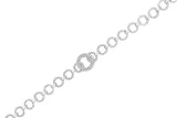 .925 Sterling Silver 1.00 Cttw Diamond Interlinking Open Circle Link Bracelet-3 thumbnail 4