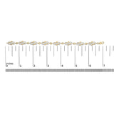 14K Yellow Gold Plated .925 Sterling Silver 1.0 Cttw Diamond Infinity Loop and Swirl Link Bracelet-4 thumbnail 5