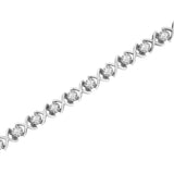 .925 Sterling Silver 1 cttw Brilliant Round-Cut Diamond 