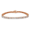 .925 Sterling Silver 1.0 Cttw Diamond Square Frame Miracle-Set Tennis Bracelet (I-J Color, I3 Clarity) - 8"-0