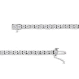 IGI Certified .925 Sterling Silver 1.0 Cttw Miracle-Set Diamond Round Miracle Plate Tennis Bracelet (I-J Color, I3 Clarity)-3 thumbnail 4