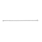 14K White Gold 3.0 Cttw Lab Grown Diamond Illusion-Set Miracle Plate Tennis Bracelet (F-G Color, VS1-VS2 Clarity) - Size 7.25