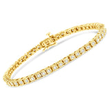 .925 Sterling Silver 1.0 Cttw Miracle-Set Diamond Round Faceted Bezel Tennis Bracelet (I-J Color, I3 Clarity)-4 thumbnail 5