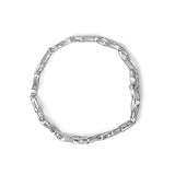 Sterling Silver 1/10 Cttw Diamond Accent Swirl Link Bracelet-3 thumbnail 4