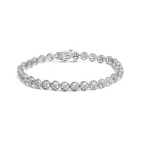 .925 Sterling Silver 1/4 Cttw Diamond 7