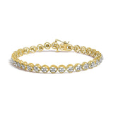 .925 Sterling Silver 1/4 Cttw Diamond 7