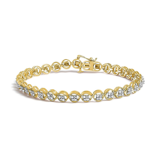.925 Sterling Silver 1/4 Cttw Diamond 7