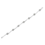 Sterling Silver Diamond Link Bracelet (1 cttw, H-I Color, I1-I2 Clarity)-4 thumbnail 5