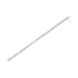.925 Sterling Silver 1/4 Cttw Miracle-Set Round Cut Diamond 
