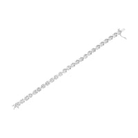 .925 Sterling Silver 1/4 Cttw Miracle-Set Round Cut Diamond 