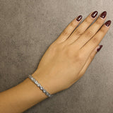 .925 Sterling Silver 1/4 Cttw Miracle-Set Round Cut Diamond 