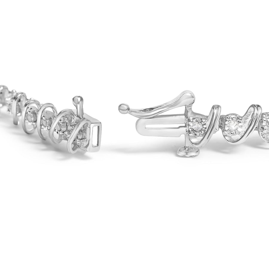 .925 Sterling Silver 1/2 Cttw Diamond Miracle-Set 7